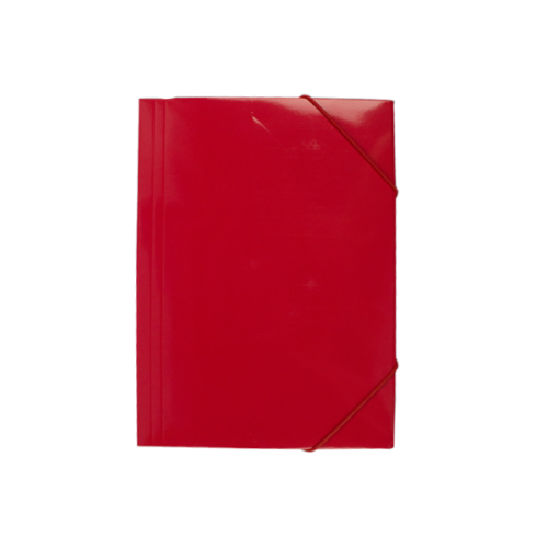 Mapa carton lucios A4 (320*235mm) cu elastic pe colturi EVOffice -rosu