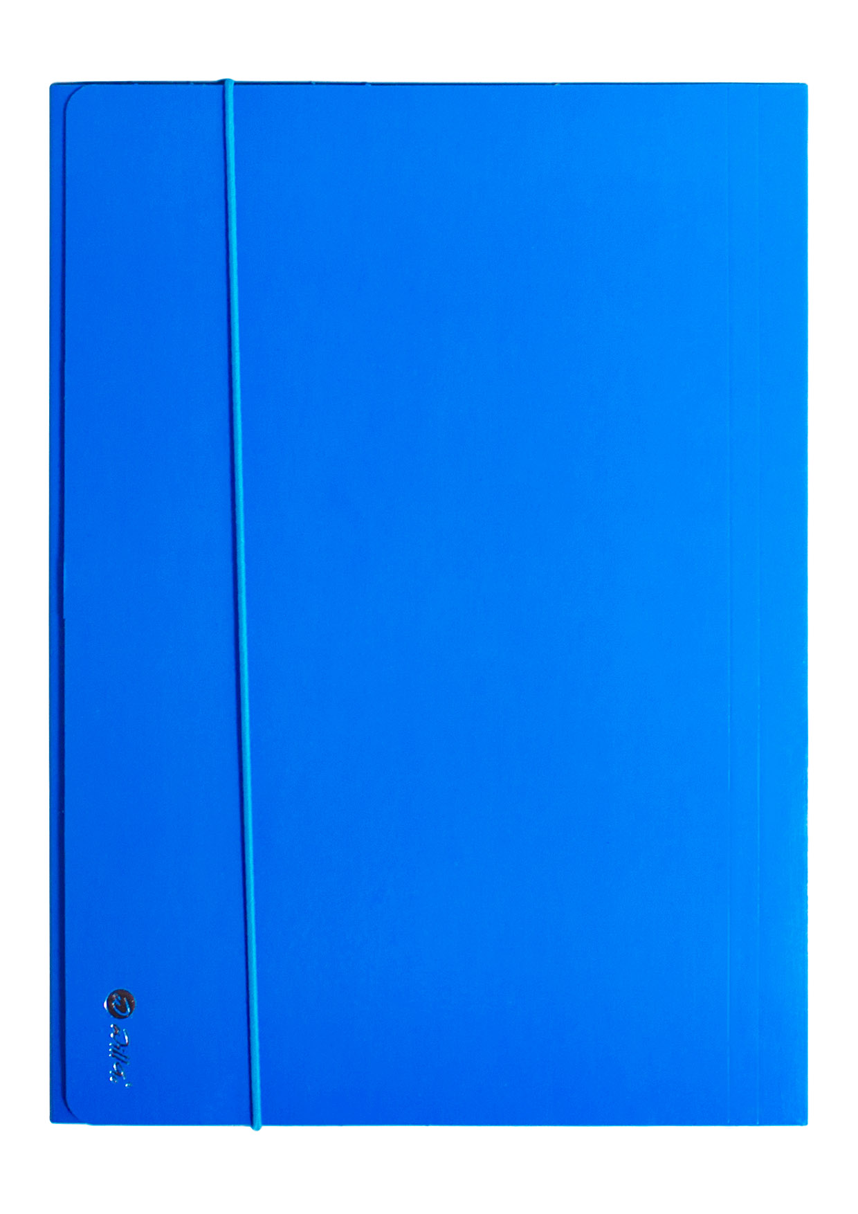 Mapa carton lucios A4 (345*250mm) 700g cu elastic pe latura mare Willgo -Albastru