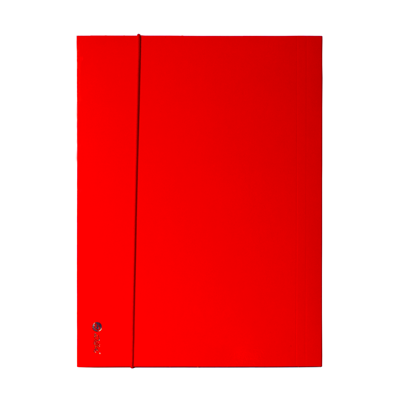 Mapa carton lucios A4 (345*250mm) 700g cu elastic pe latura mare Willgo - Rosu