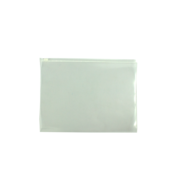 Mapa plastic transparent A4 , 160 microni cu fermoar EVOffice - transparent