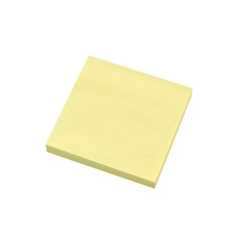 Notes autoadeziv 76*76 mm, galben pastel, 100 file