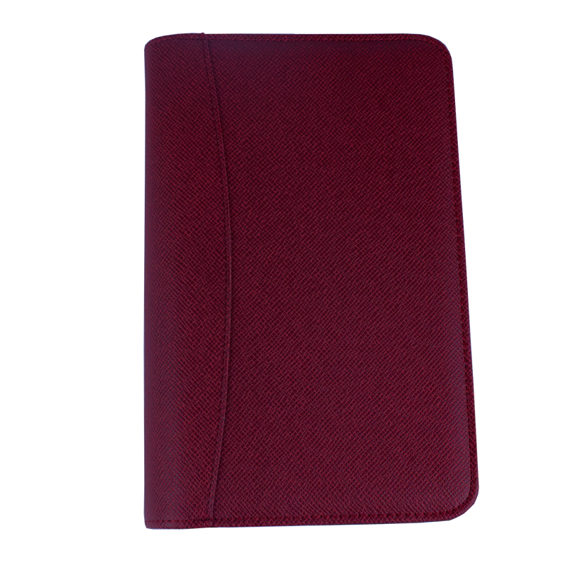 Organizer mare 25.2 *18 cm cu calculator, inchidere cu fermoar rosu
