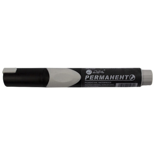 Permanent marker cu grip  varf rotund Willgo - negru