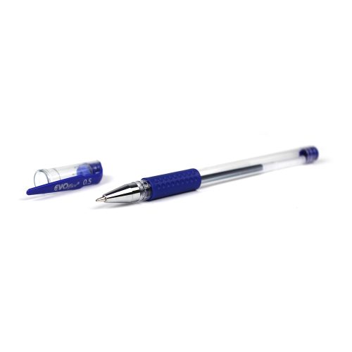 Pix cu gel si grip 0,5mm EVOffice - albastru