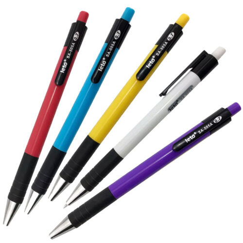 Pix cu mecanism, grip si accesorii metalice EVOffice 505 - albastru