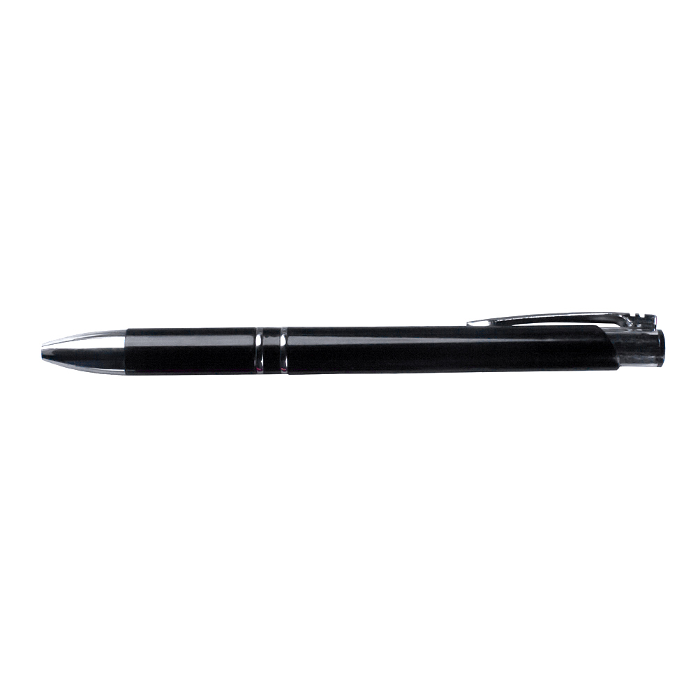 Pix plastic metalizat cu mecanism si mina tip parker, corp negru No.1327
