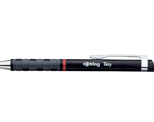 Pix plastic cu mecanism, accesorii metalice si grip cauciuc natural Tikky III Rotring