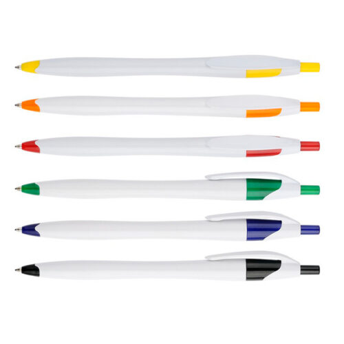 Pix plastic cu mecanism corp alb,  mina X20 si accesorii verzi No.1218
