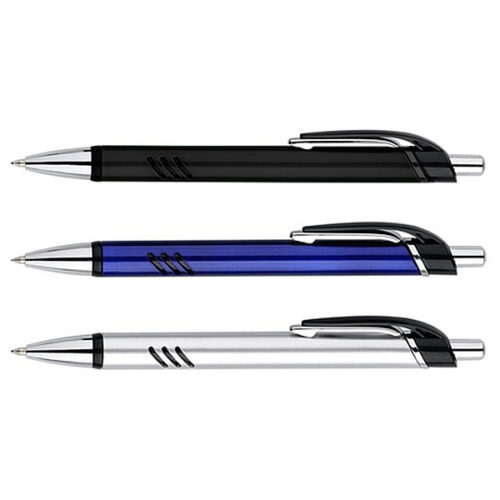 Pix plastic cu mecanism si grip negru, mina tip parker  No. 2331 - corp negru