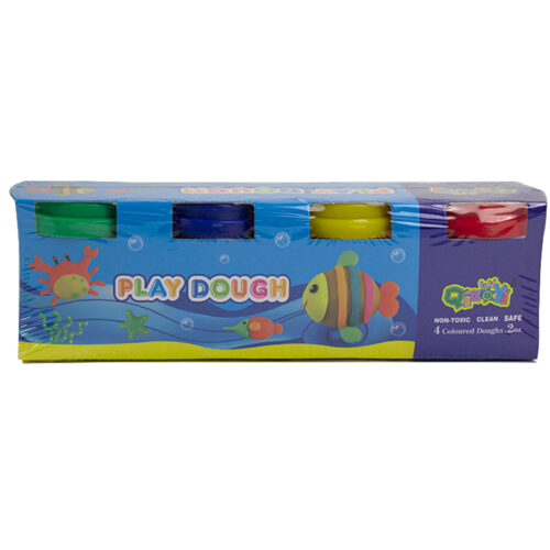 Plastilina ``play dough`` in borcan 4 culori*57 gr