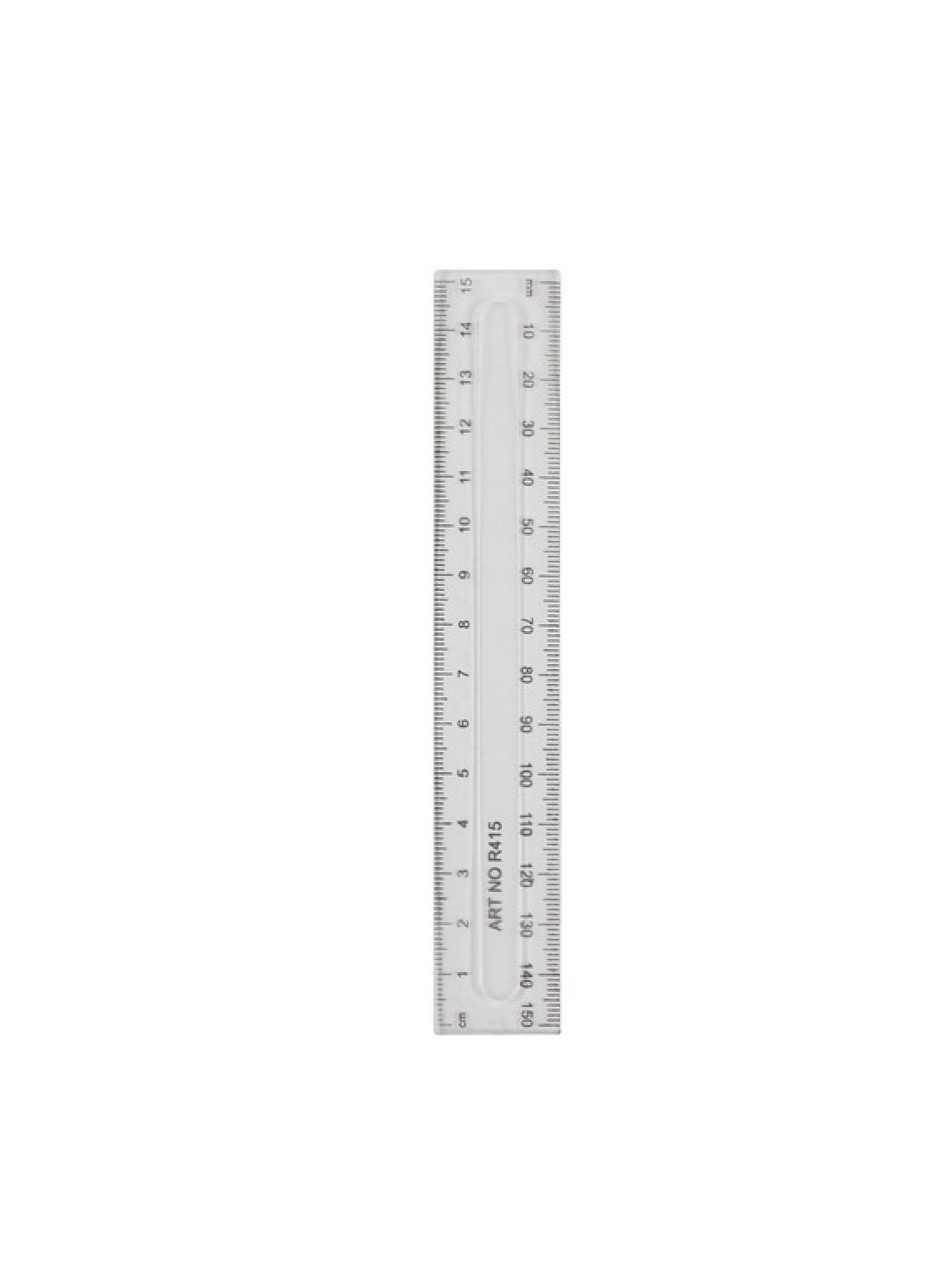 Rigla plastic transparent 15 cm
