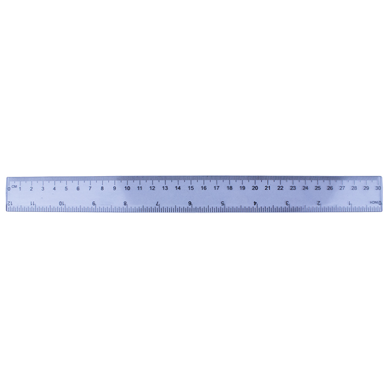 Rigla plastic transparent 30 cm