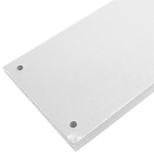 Separatoare carton color cu 2 perforatii,160 gr/mp, 10*24 cm 100 bucati/set EVOffice , alb