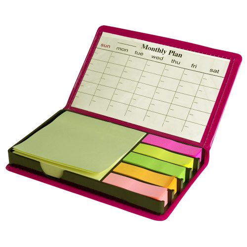 Set notes adeziv 75*75mm galben pal, index hartie 13*45mm, 5 culori neon*100file,mini planner EVOffice