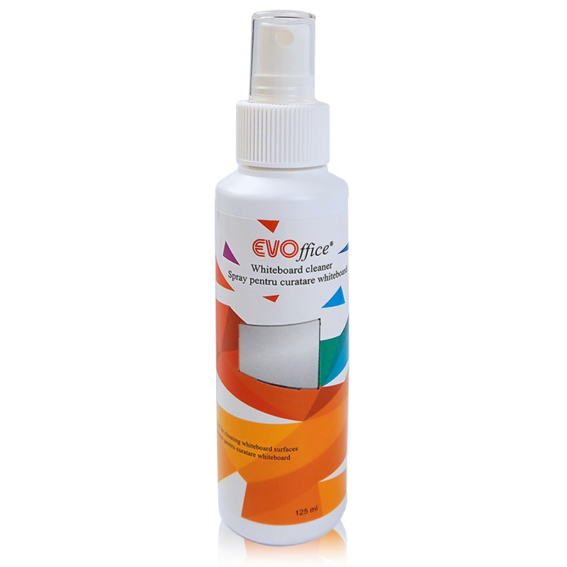 Spray pentru curatare whiteboard, 125ml EVOffice