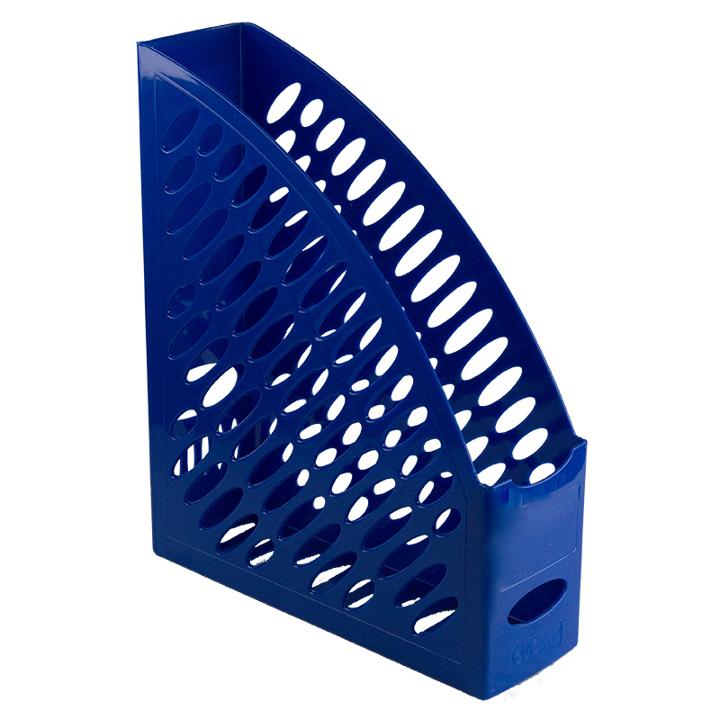 Suport plastic vertical documente-albastru