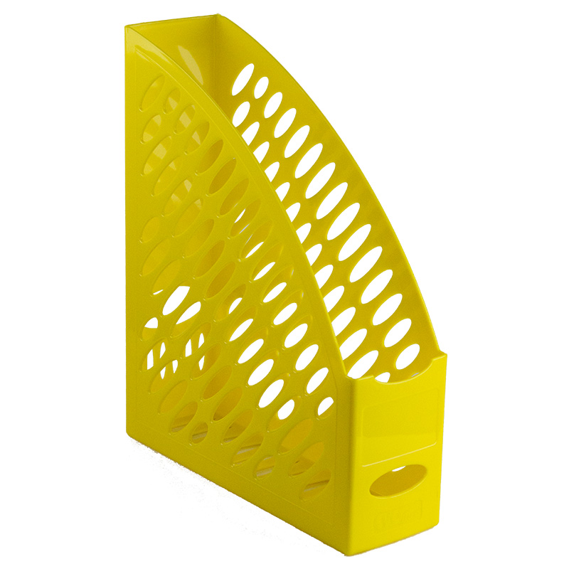 Suport plastic vertical documente - galben