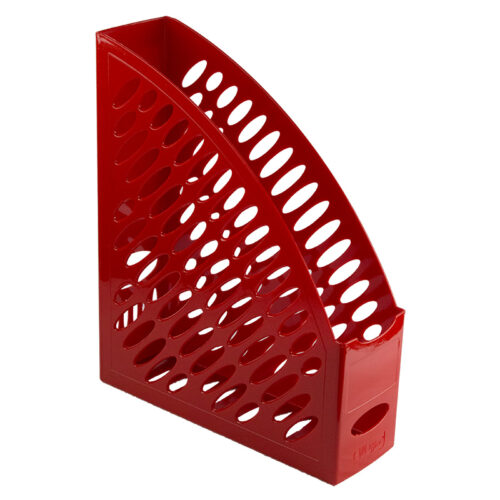 Suport plastic vertical documente-rosu
