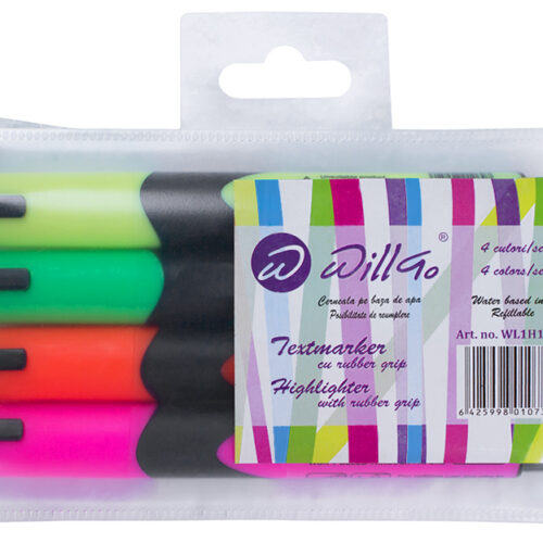 Textmarker 4 culori/set Willgo