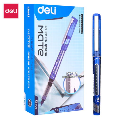 ROLLER FREE INK 0.5MM ALBASTRU DELI
