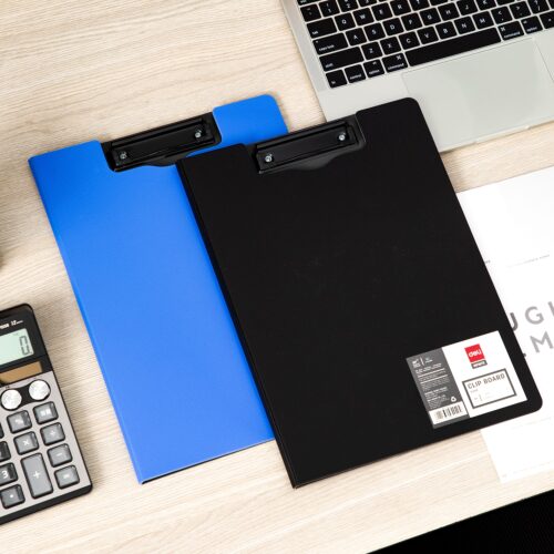 CLIPBOARD DUBLU FOAM NEGRU/ALBS ASORT. DELI