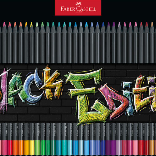 CREIOANE COLORATE 36 CULORI BLACK EDITION CUTIE METAL FABER-CASTELL