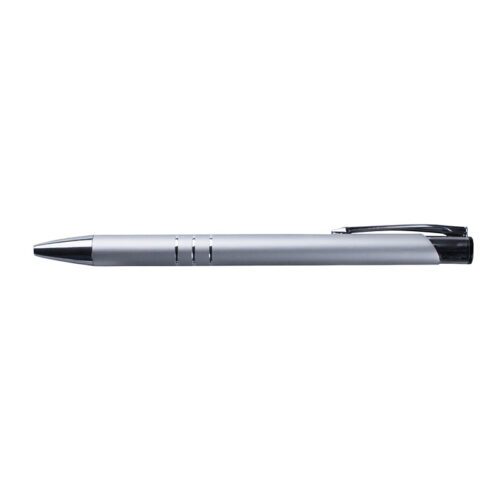 Pix plastic metalizat cu mecanism si mina tip parker,corp argintiu No. 1409