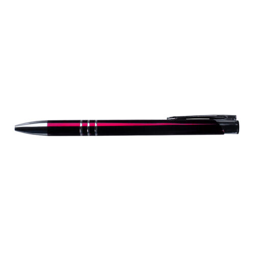 Pix plastic metalizat cu mecanism si mina tip parker, rosu No. 1409