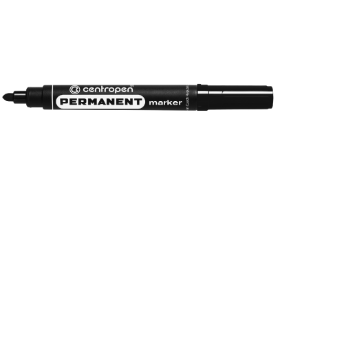 MARKER PERMANENT NEGRU VARF ROTUND 2.5MM 8566 CENTROPEN