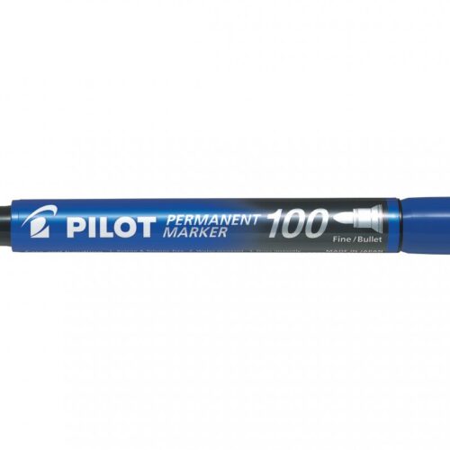 MARKER PERMANENT ALBASTRU VARF ROTUND 3MM 100 PILOT