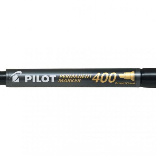 MARKER PERMANENT NEGRU VARF TESIT 4MM P400 PILOT