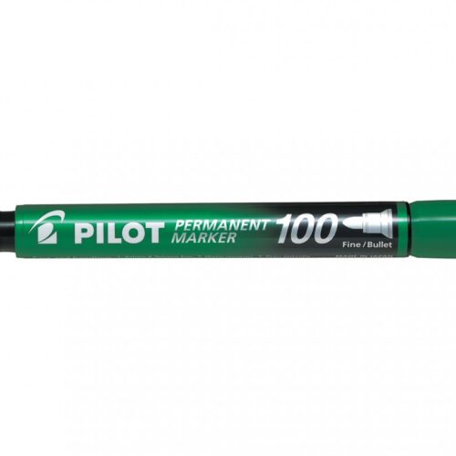 MARKER PERMANENT VERDE VARF ROTUND 3MM 100 PILOT
