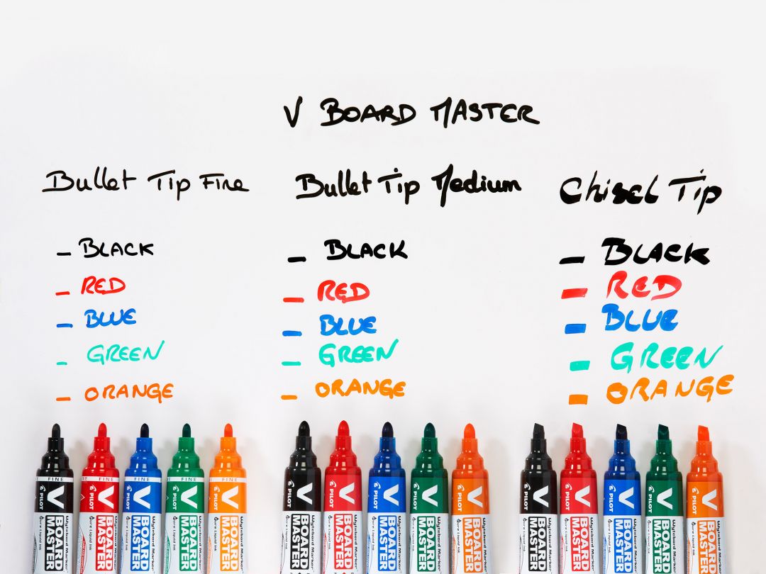 MARKER WHITEBOARD ALBASTRU 6MM VARF ROTUND VBOARD PILOT - imagine 3