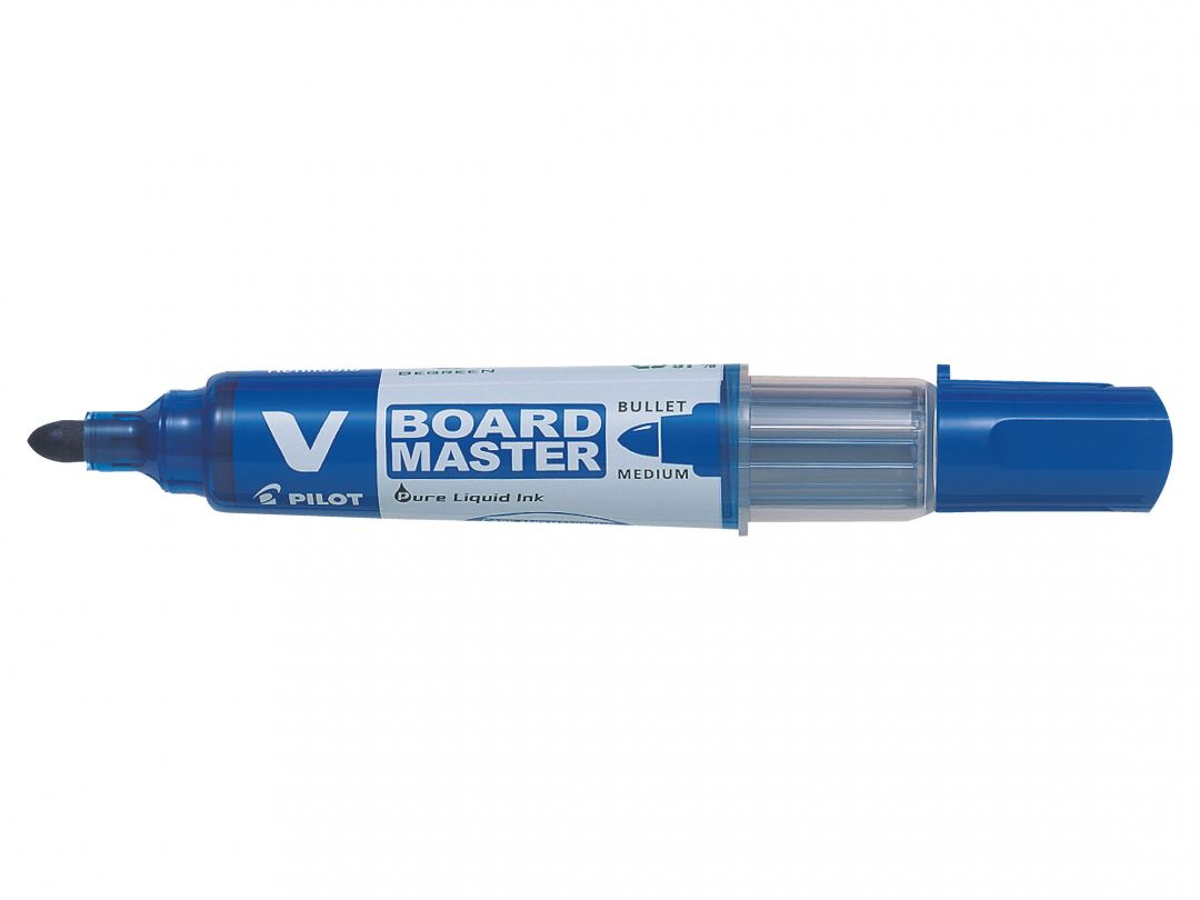 MARKER WHITEBOARD ALBASTRU 6MM VARF ROTUND VBOARD PILOT