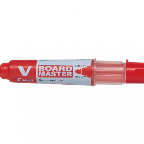 MARKER WHITEBOARD ROSU 6MM VARF ROTUND VBOARD PILOT
