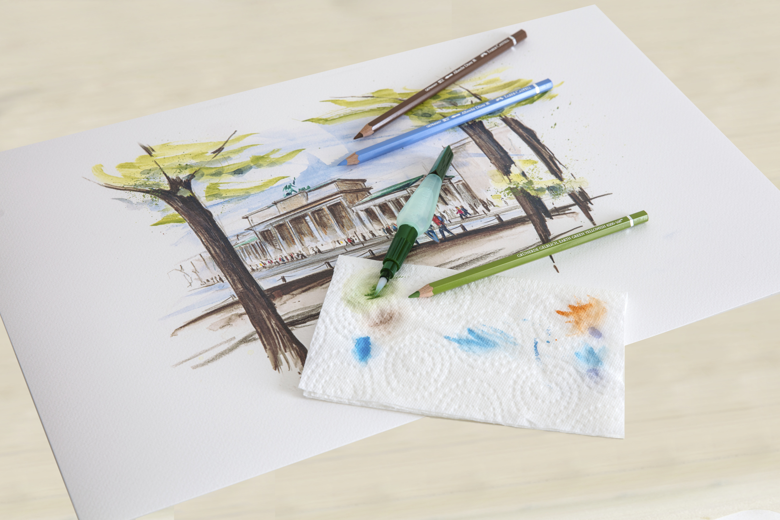 PENSULA CU REZERVOR APA B FABER-CASTELL - imagine 2