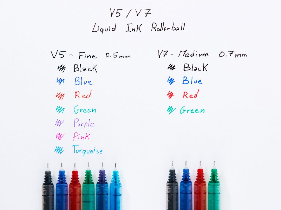 ROLLER 0.7MM V7 NEGRU HI-TECPOINT PILOT - imagine 2