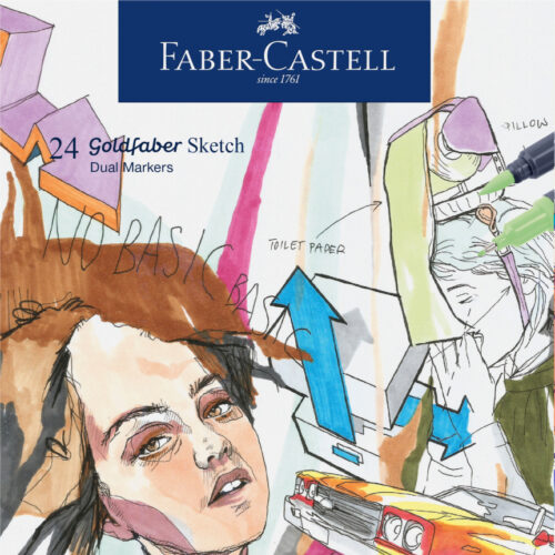 SKETCH MARKER 2 CAPETE SET 24 MANGA GOLDFABER FABER-CASTELL