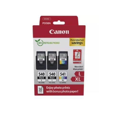 VALUE PACK PG-540L*2/CL-541XL + HARTIE FOTO ORIGINAL CANON