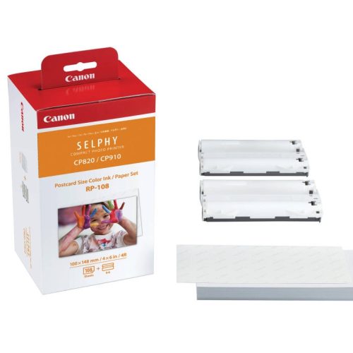 COLOR INK PAPER SET RP-108 + SET HARTIE 10*15 CM ORIGINAL CANON