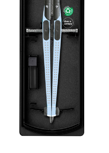 COMPAS QUICK-SET GRIP BLEU SKY FABER-CASTELL