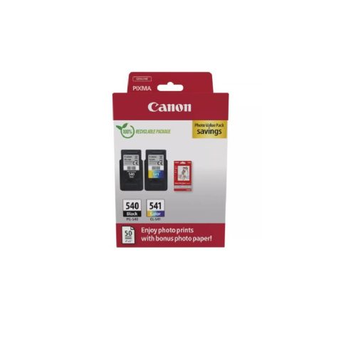 SET CARTUS PG-540, CL-541 + 50 COLI HARTIE FOTO 10*15 ORIGINAL CANON