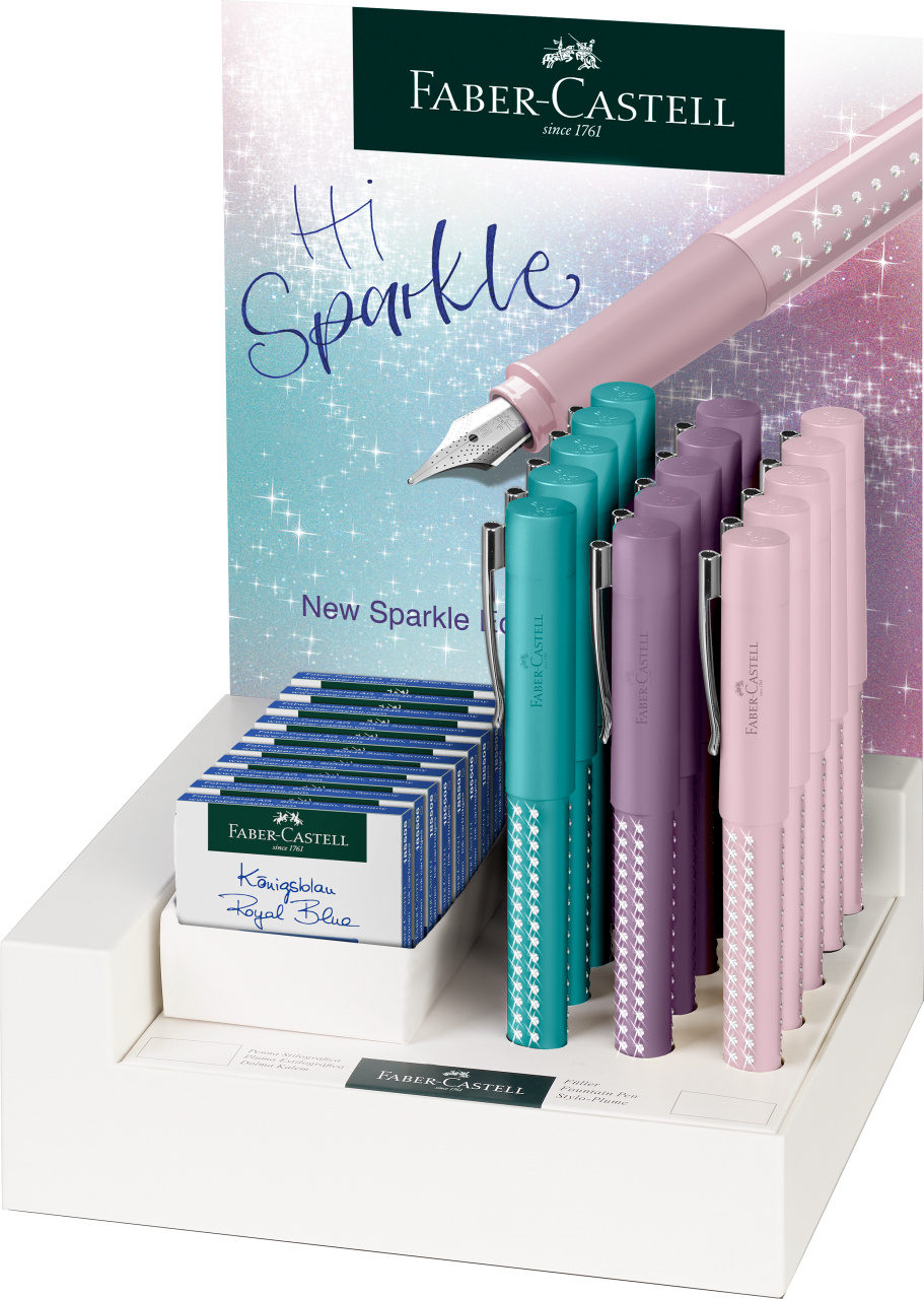 DISPLAY 15 BUC STILOU SPARKLE M FABER-CASTELL