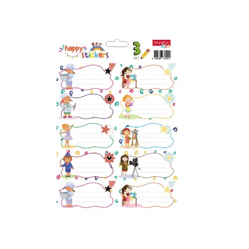 ETICHETE SCOLARE 30/SET FETE MESERII TLS-727 TANEX