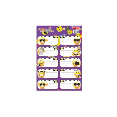 ETICHETE SCOLARE 30/SET SMILEYS TLS-803 TANEX