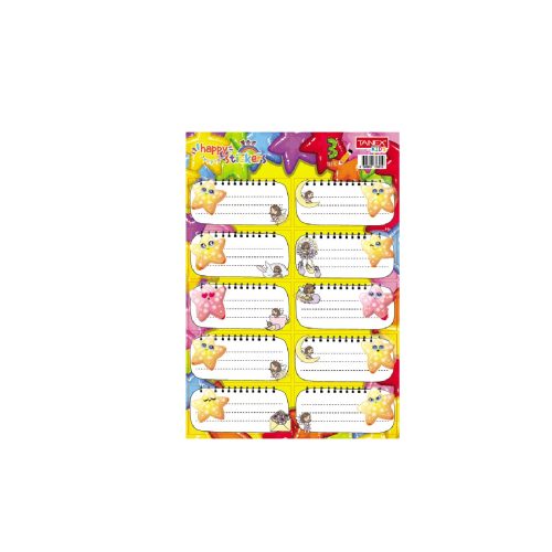 ETICHETE SCOLARE 30/SET STARS TLS-822 TANEX