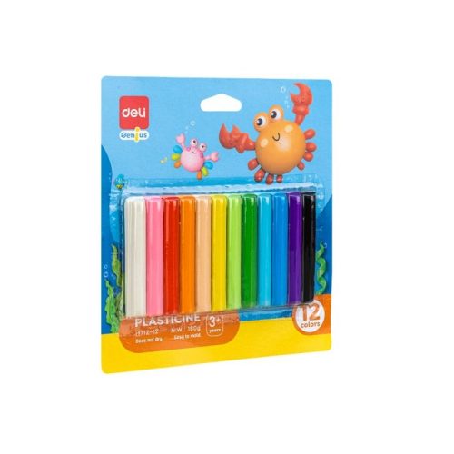 PLASTILINA 12 CULORI 160 GR DELI