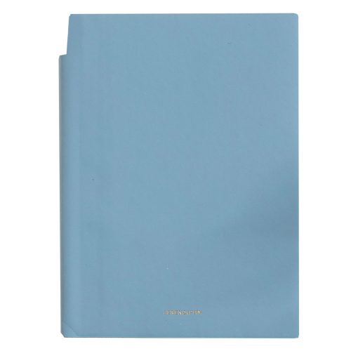 CAIET BIROU A5 112 FILE 80 GR DICTANDO COPERTA PIELE ALBASTRU N141L DELI