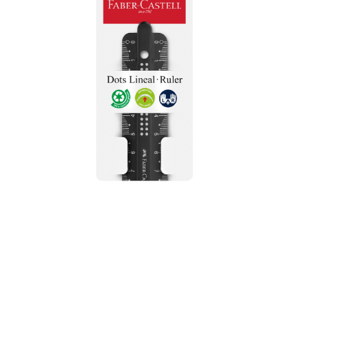RIGLA 15CM DOTS FABER-CASTELL