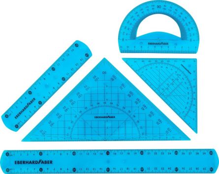SET GEOMETRIE 5 PIESE FLEXIBIL COLOR EBERHARD FABER